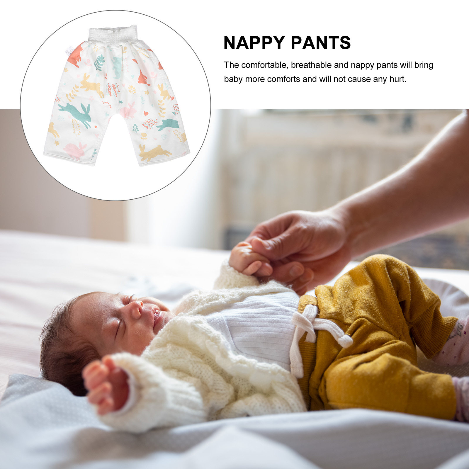 Toddler Training Pants Leak Proof - Cartoon Bunny Pattern Baby Kids Waterproof