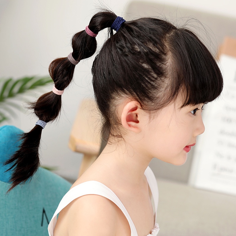100pcs Hair Bands Girl Candy C - Baby Gear 评论和价格