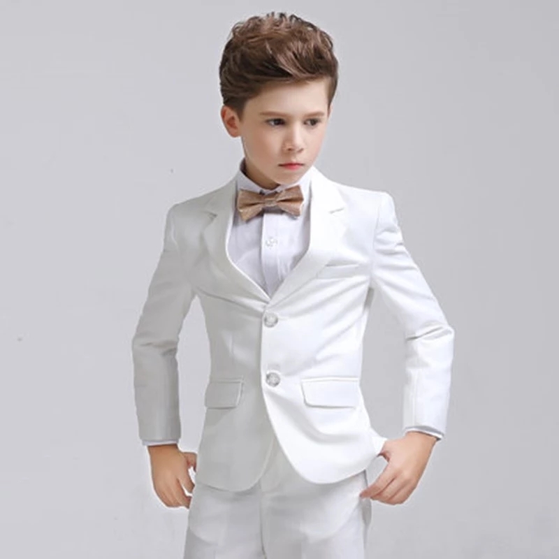 Kids Boys White Blazer Vest Pa - Baby Boy Suit Set Baptism 评论和价格