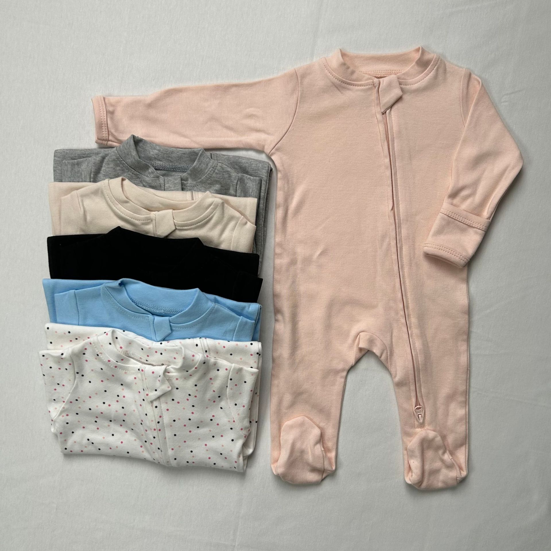 Unisex Baby Triangle Romper, C - Cotton Baby Onesies Zipper 评论和价格
